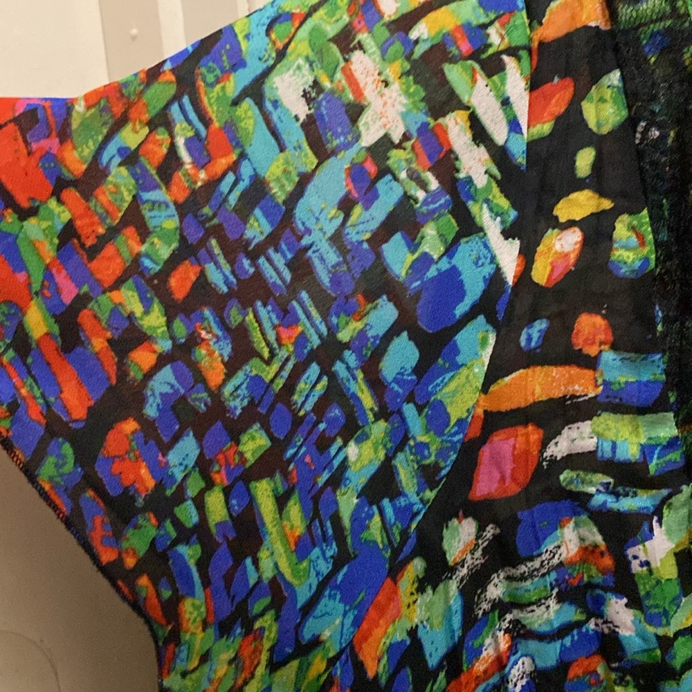 Ny Collection colorful blouse 2X - Picture 6 of 6